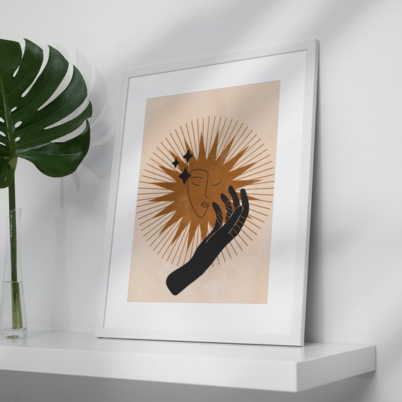 Wall Art Bohemian Celestial Hands Print Poster Illustration Unframed - Picture 5 of 17